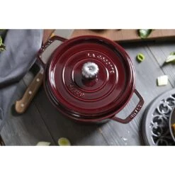 Staub Cocotte 24 Cm, Rond(e), Grenadine, Fonte -Staub Soldes Boutique 424422041