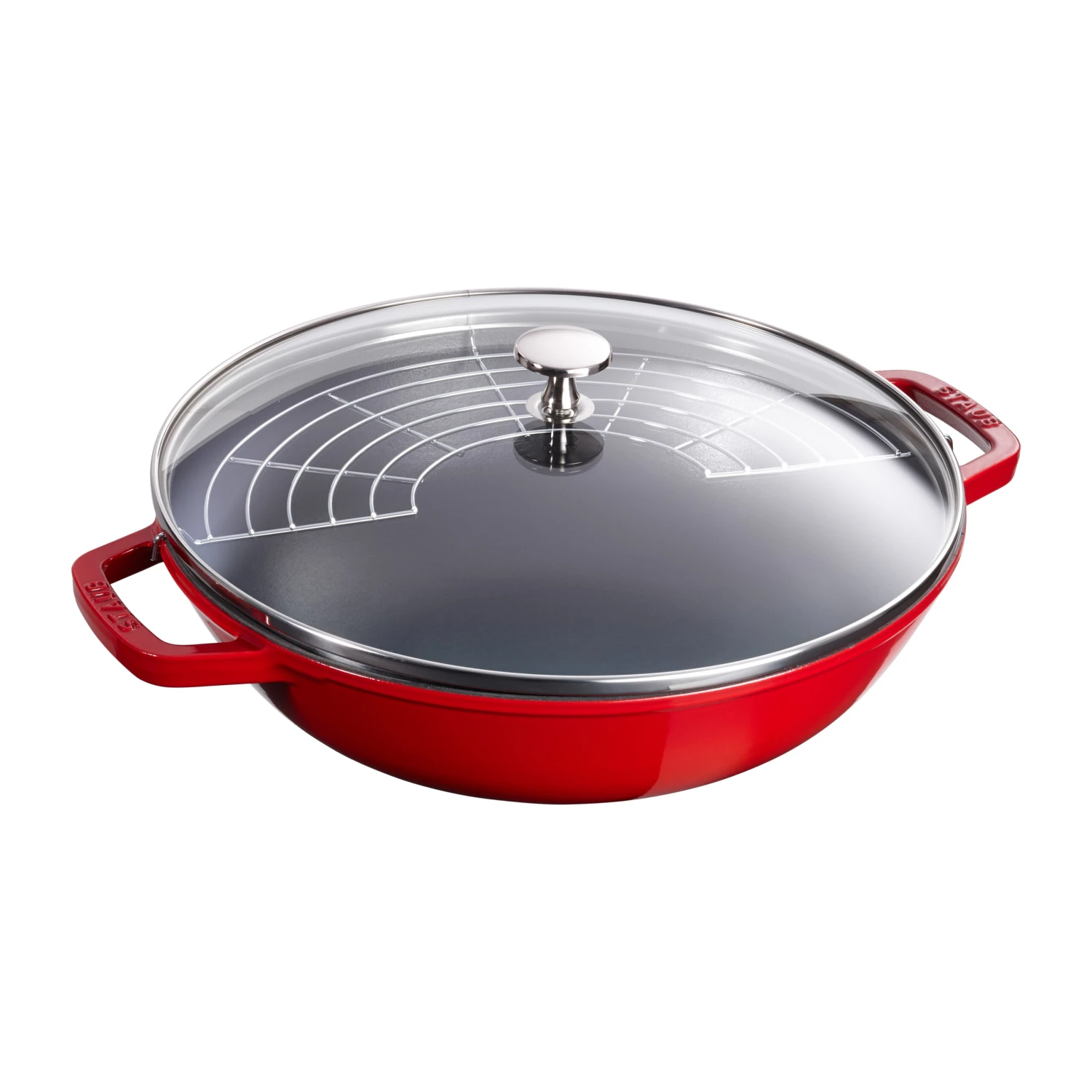 Staub Wok Avec Couvercle En Verre Ø30 Cm 4,4 L 3 Staub Wok Avec Couvercle En Verre Ø30 Cm 4,4 L