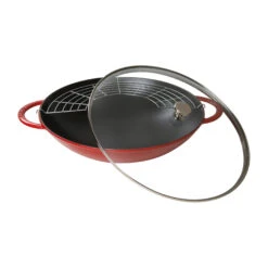 Staub Wok Avec Couvercle En Verre Ø37 Cm 5,7 L