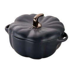 Cocotte Citrouille En Grès Noir Staub