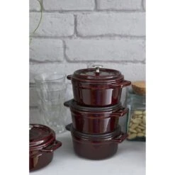 Staub Mini Cocotte 10 Cm, Rond(e), Grenadine, Fonte 13 Staub Mini Cocotte 10 Cm, Rond(e), Grenadine, Fonte -Staub Soldes Boutique 750032262