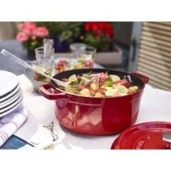Staub Cocotte 24 Cm, Rond(e), Cerise, Fonte -Staub Soldes Boutique 750036202