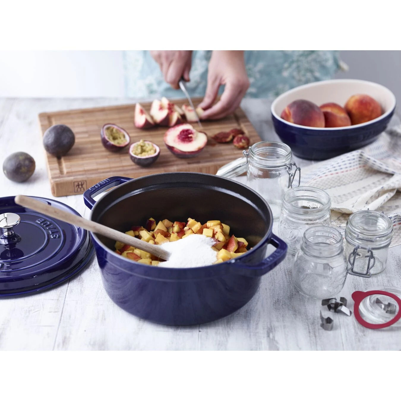 Staub Cocotte 24 Cm, Rond(e), Bleu Intense, Fonte 7 Staub Cocotte 24 Cm, Rond(e), Bleu Intense, Fonte – Image 5